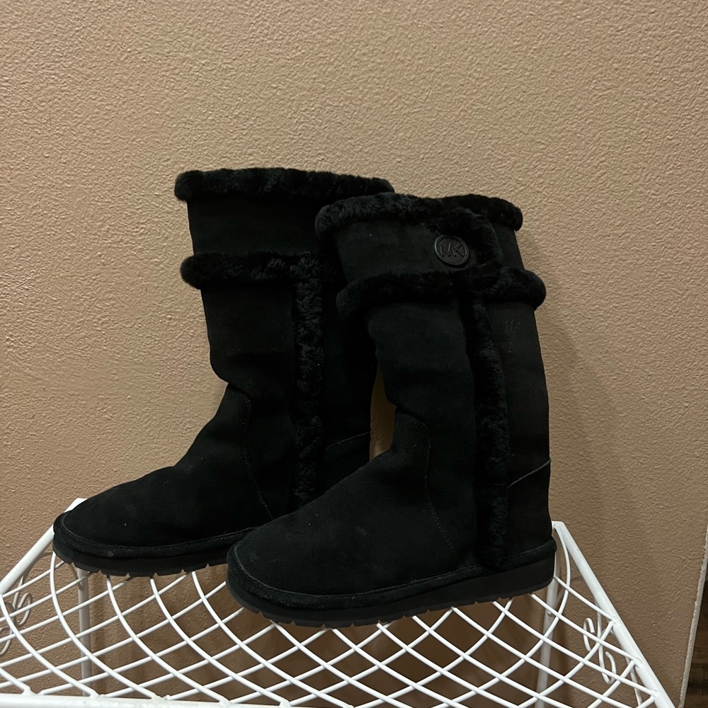 Michael Kors Black Suede Boots